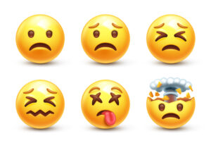 Shocked emojis