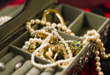 A small box full of jewelry